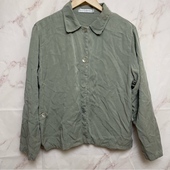 Vtg Cut Loose Tencel Shirt Jacket - G19 - Picture 1 of 4